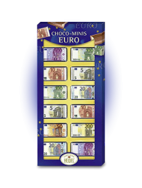 Шоколадные монеты Евро Choco Euro Coins Dino 3 грамм