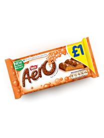 Молочный пористый шоколад Nestle Aero Orange 100 грамм