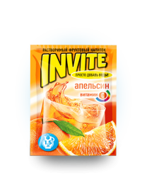 Растворимый напиток Invite Апельсин 9 грамм