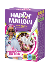 Сухой завтрак с маршмеллоу Happy Mallow Barbie 240 гр