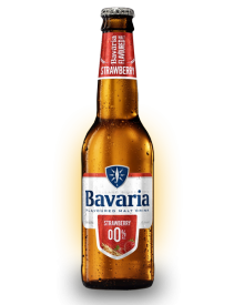 Пивной напиток светлый б/а Bavaria Клубника 330 мл стекло