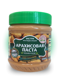 Арахисовая паста Азбука Продуктов без сахара с кусочками 340 гр