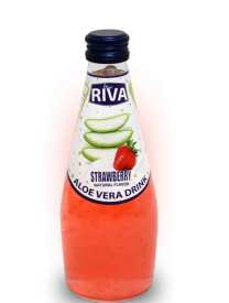 Aloe vera drink Strawberry Flavor "Алое вера с ароматом клубники" 290 мл