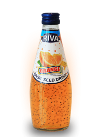Basil seed drink Orange flavor "Напиток Семена базилика с ароматом апельсина" 290мл