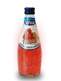 Basil seed drink Raspberries flavor "Напиток Семена базилика с ароматом малины" 290мл