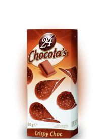 Шоколадные чипсы 24 Chocola’s Crispy Choc 80 грамм