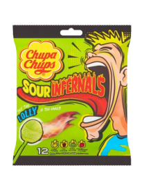 Кислые конфеты Chupa Chups Lolly на палочках 114 гр
