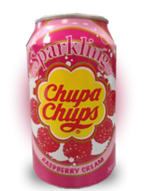 Напиток газированный Chupa Chups Малина 345 мл ж/б