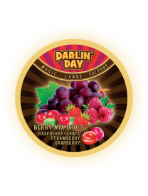 Карамель  DARLIN DAY BERRY MIX  малины виноград клубника клюква 180 грамм