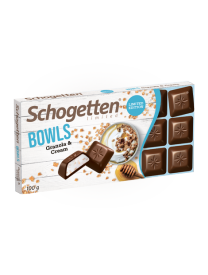 Шоколад молочный Schogetten Bowls сливочный крем-сыр с гранолой 100 гр