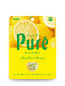 Жевательный мармелад Kanro Pure лимон 56 грамм