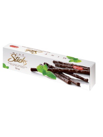 Шоколад carletti "Шоколадный тростник со вкусом мяты". Темный шоколад 75 грамм