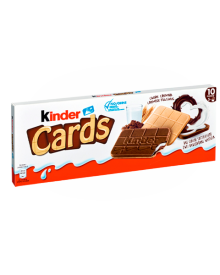 Вафли Kinder с молочным шоколадом и какао начинкой Детские открытки 128 гр