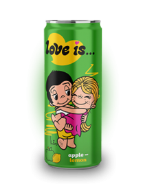 Газированный напиток LOVE IS Яблоко и Лимон 330 мл