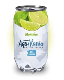 Напиток б/а среднегазированный AquaAlania со вкусом Мохито 330 мл