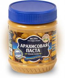 Арахисовая паста Азбука Продуктов Экстра с кусочками 340 гр