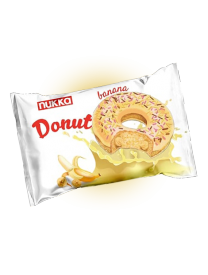 Пончик Nukka Donut Банановая начинка 40 гр