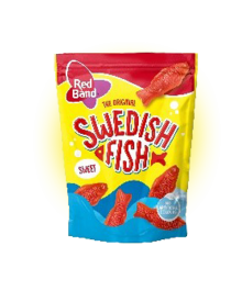 Жевательные конфеты Red Band Шведская Рыбка Малина 100 гр