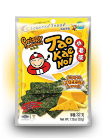 TAO KAE NOI Crispy Seaweed Cheese Flavour Сырные 32 грамма