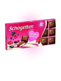Молочный шоколад Schogetten с начинкой из молочного крема и лесных ягод 100 гр