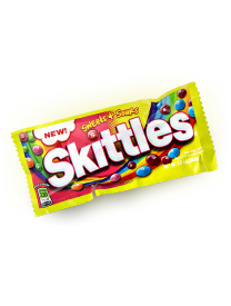 Жевательная конфета Skittles Sweet Sours с фруктовой начинкой 56.7 грамм