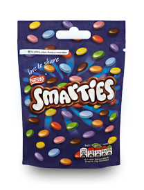 Шоколадное драже Nestle Smarties Pouch 125 грамм