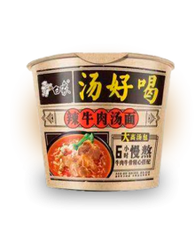 Лапша быстрого приготовления BaiXiang Суп из острой говядины чашка 107 гр