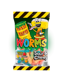 Жевательный мармелад Toxic Waste Worms 142 гр