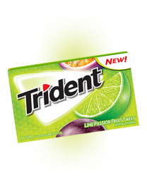 Жевательная резинка Trident Lime Passionfruit Twist