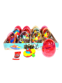 Прозрачные пластиковые яйца с карамелью и игрушкой (кораблики) "TITANIC " 6 грамм