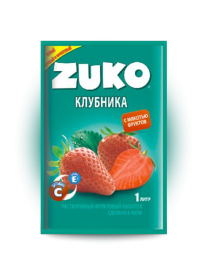 Растворимый напиток ZUKO Клубника 25 грамм