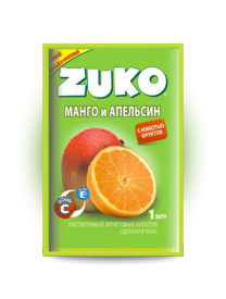Растворимый напиток ZUKO Манго-апельсин 25 грамм